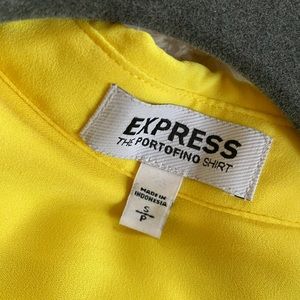 EXPRESS neon yellow blouse